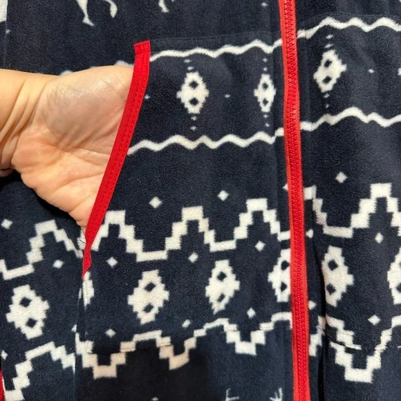 NWT Tipsy Elves Blue Fair Isle Jumpsuit - Picture 7 of 9